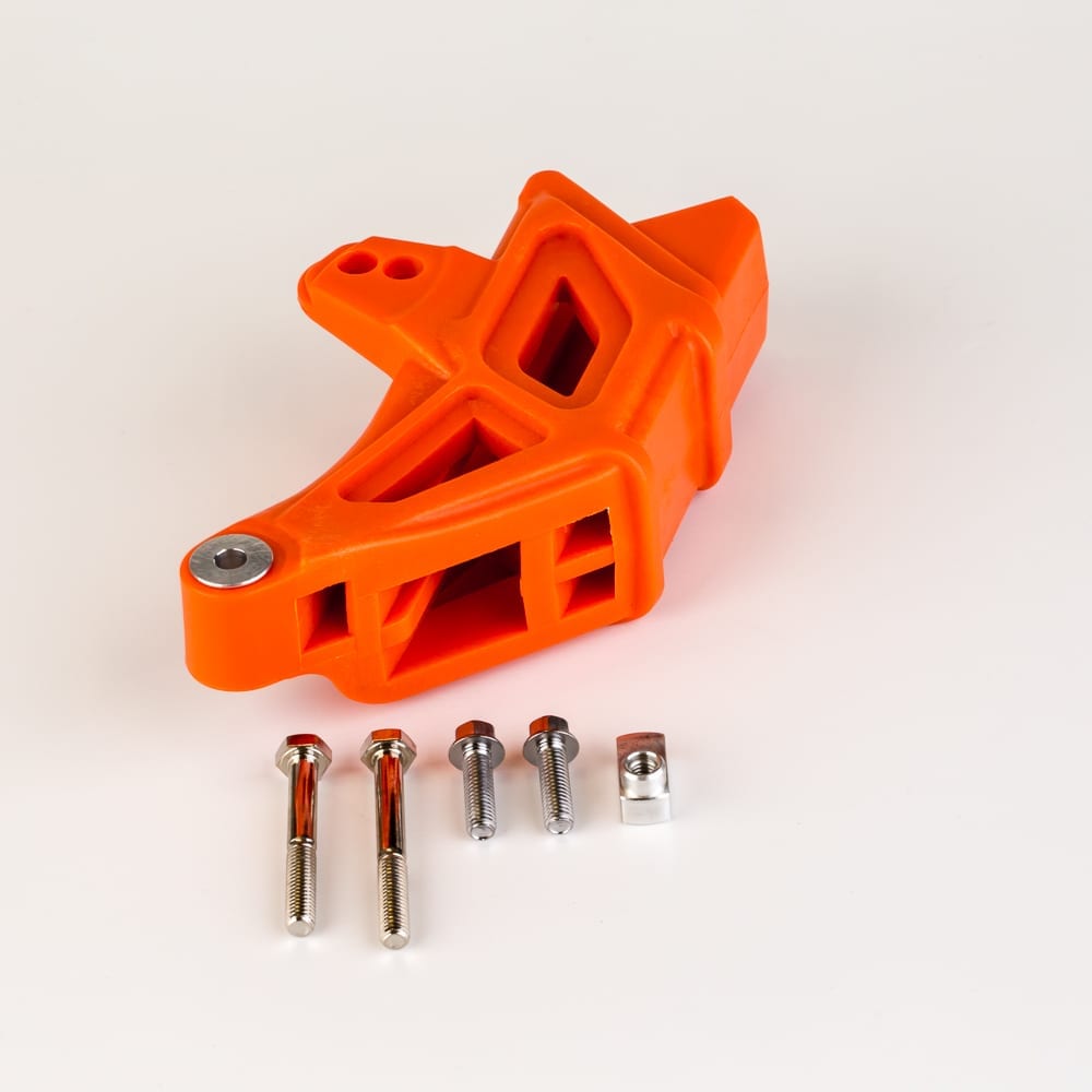 KTM Husaberg Husqvarna 125cc-530cc Orange Chain Slider/Guide Kit